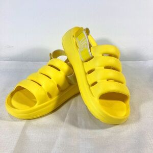 NWOT Ugg Sport Yeah Rubber Slides/Sandals With Removable Strap, Women's Sz. 11